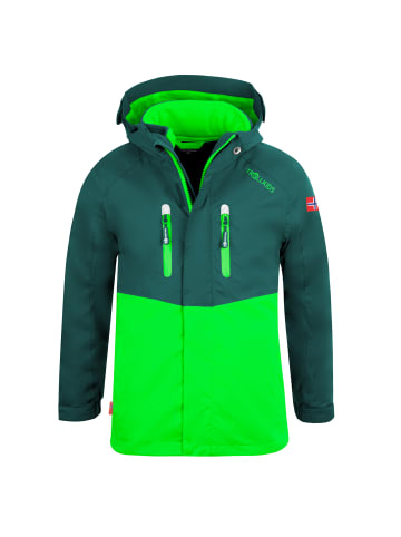 Trollkids 3 in 1 Jacke Bryggen in dark green