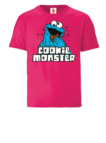 Logoshirt T-Shirt Sesamstraße - Krümelmonster in pink