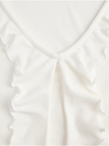 JJXX Langarmshirt mit Volant Jxuma in cloud dancer