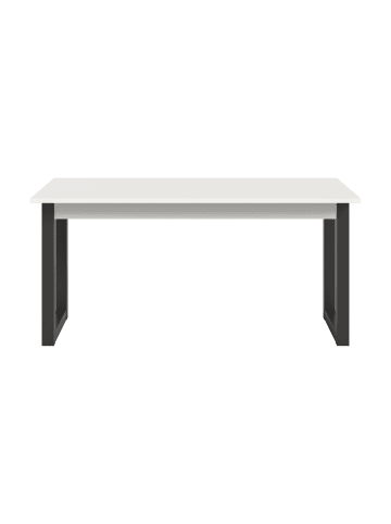 xonox.home Ausziehbarer Esstisch (B/H/T): 150-190x76x90 in weiß und grau