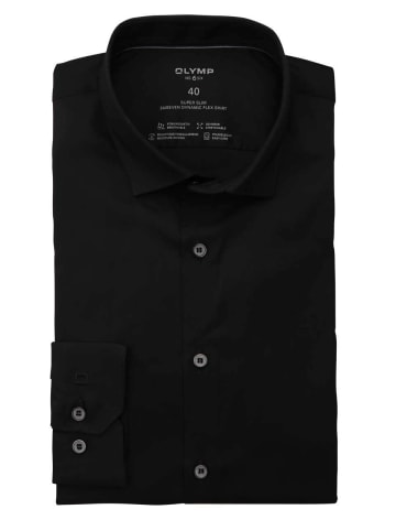 OLYMP Langarm Business Hemd für Herren in schwarz