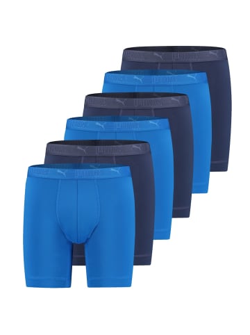 Puma Bodywear Boxershorts 6er Pack in Navy / Blau