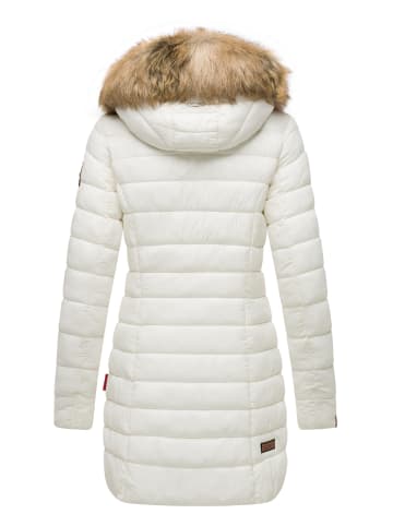 Marikoo Steppmantel Rose-Stepp in Off White