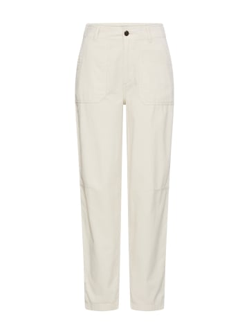 Camel Active Worker-Chino mit elastischem Bund in Milchweiß