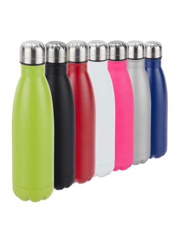 relaxdays 9x Trinkflasche in Grün - 500 ml