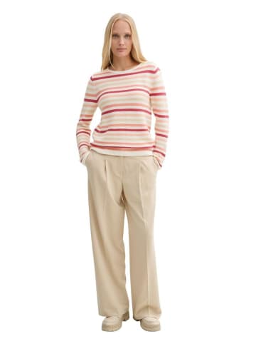 Tom Tailor Pullover in peachy knit stripe design