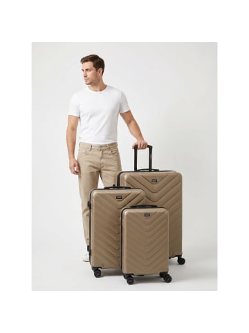 Redolz Essentials 07 3-SET 4 Rollen Kofferset 3-teilig champagne 2