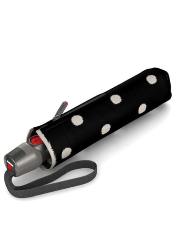 Knirps T.200 M Duomatic - Taschenschirm Regenschirm (sound moon) in dot art black