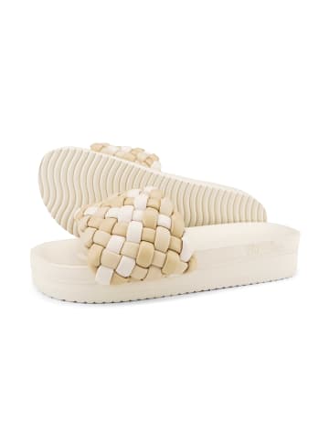 Flip Flop Hausschuh "weave*hi" in beige