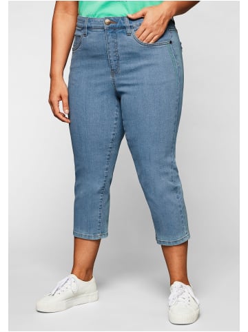 sheego Caprijeans in light blue Denim