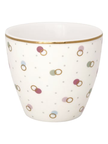 Greengate Latte Cup KYLIE Weiß mit Goldrand