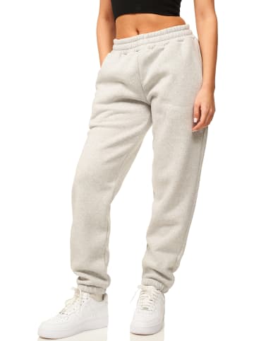 DAILY COTTON Jogginghose - im Straight-Fit als Lange Trainingshose Sweatpants in Hellgrau