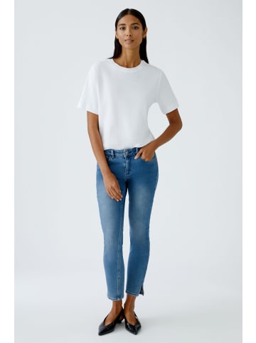 Oui SVEHA T-Shirt aus reiner Baumwolle in Optic White