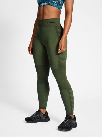 Hummel Leggings Hmlclea Multisport Damen in CLIMBING IVY/BEETLE MELANGE