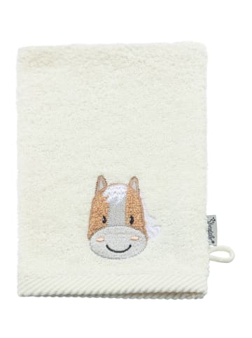 Sterntaler Waschhandschuhe 2er-Pack KATZE Lilly + PFERD Sunny in sattes grün