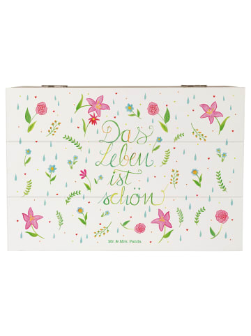 Mr. & Mrs. Panda Geschenkbox Blumen Leben mit Spruch in Bunt
