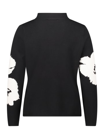 Betty Barclay Feinstrickpullover mit Stehkragen in Patch Black/Cream