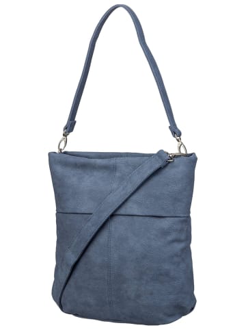Zwei Handtasche Mademoiselle M12 in Nubuk/Sky