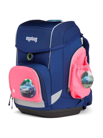 Ergobag Zubehör Pack/Cubo/Cubo Light/Wide Fluo LED - Seitentaschen Zip-Set 3tlg. in pink