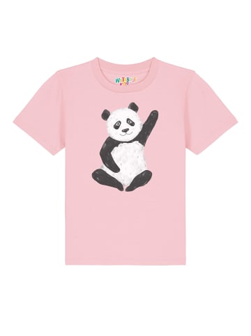 wat? Apparel T-Shirt Panda in Rosa
