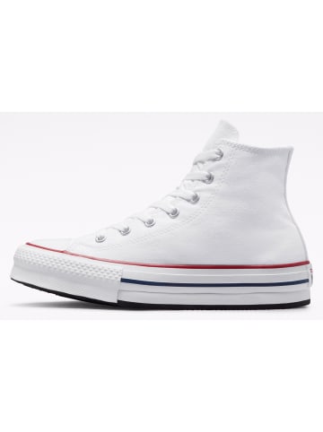 Converse Sneaker CHUCK TAYLOR EVA LIFT CANVAS PLATFORM in white-garnet-navy