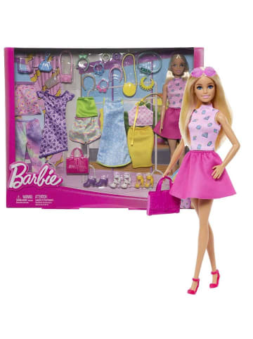 Mattel Barbie Großes Fashion Mode Spiel-Set Mattel Puppe und Kleidung ab 3 Jahre