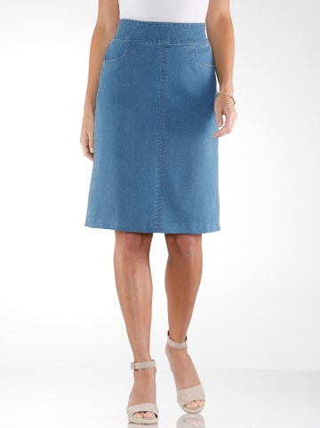 Sieh an! Jeansrock in blue-bleached