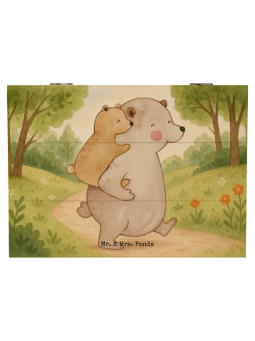Mr. & Mrs. Panda Aufbewahrungsbox Papa Bär Design ohne Spruch in Weiß