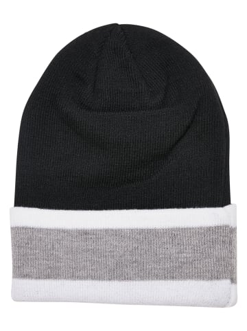 Urban Classics Urban Classics Unisex College Team Beanie in black/heathergrey/white