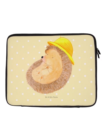 Mr. & Mrs. Panda Notebook Tasche Igel Beten ohne Spruch in Gelb Pastell