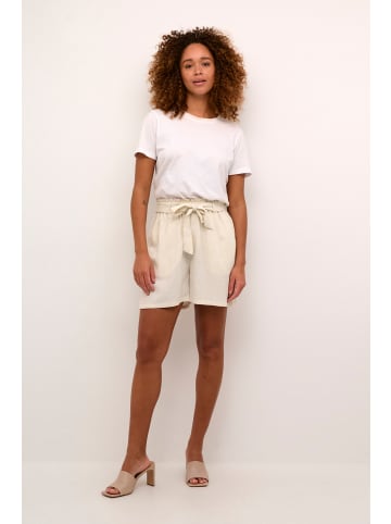 Kaffe Shorts KAkaroline Casual fit in Light Sand Linen