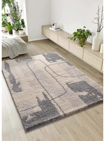 Atticgo Hochflor-Teppich HELIA in silber