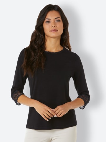 creation L 3/4-Arm-Shirt in schwarz