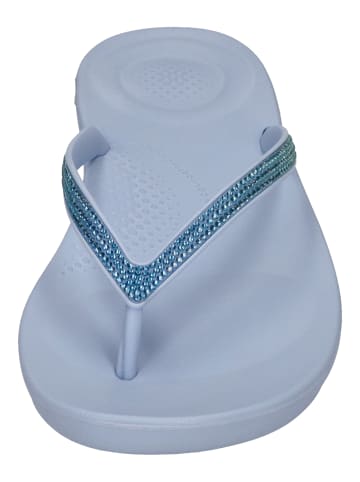 fitflop Zehentrenner IQUSHION OMBRE SPARKLE in blau