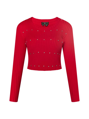 faina Pullover Mit Strass-Steinen in Rot