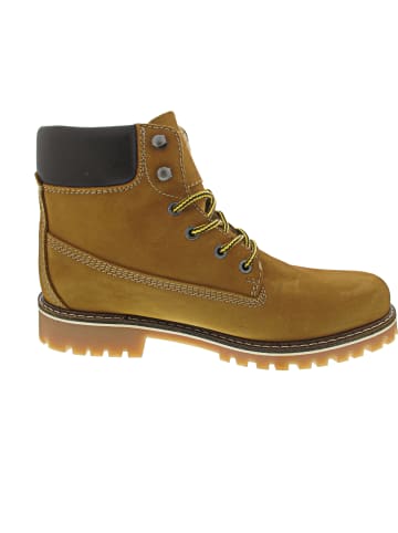 Mustang Schnürstiefel Beige