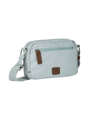 Camel Active AURUM Kameratasche aus strukturiertem Nylongewebe in Hellblau