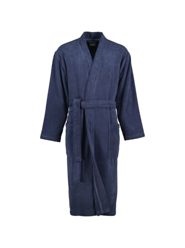 Cawö Home Cawö Home Bademäntel Herren Kimono Uni 828 blau - 17 in blau - 17