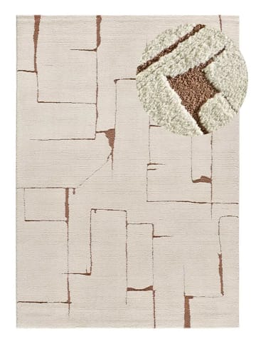 Atticgo Kurzflor-Teppich CANDELA in creme