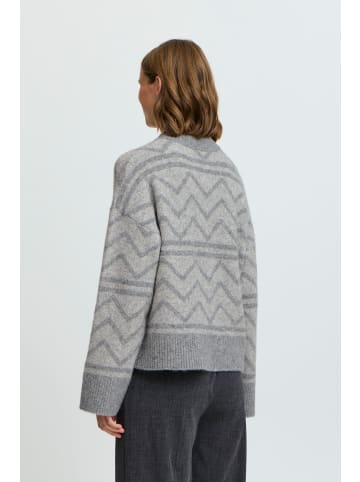 b. young Strickpullover BYOMEA Loose fit in Mid grey Melange Mix