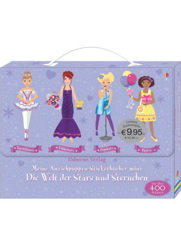 Usborn Papeterie/PBS - Meine Anziehpuppen-Stickerbücher mini: Die Welt der Stars