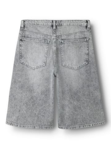 TWO SOON Jeansshorts in Light Grey Denim