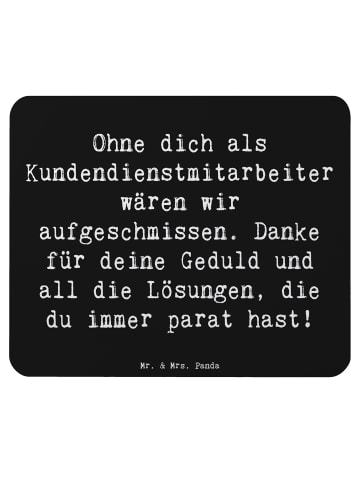 Mr. & Mrs. Panda Maus-Pad Spruch Kundendienstmitarbeiter Held mi... in Schwarz