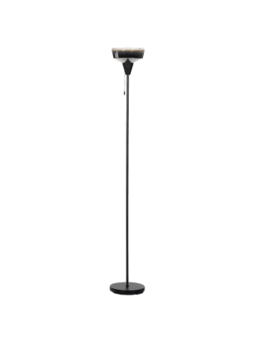 Beliani Stehleuchten TALPARO in Schwarz/Silber - (W) 25 x (H) 175 x (L) 25 cm