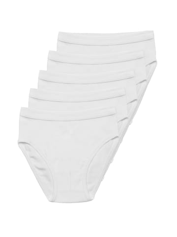 Haasis Bodywear 5er-Set: Slip in weiß