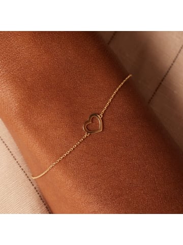 Lucardi 585 Gold Armband Herz