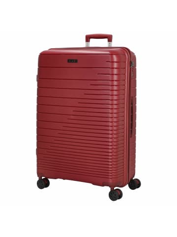 D&N Travel Line 4600 - 4-Rollen-Trolley L 75 cm (black) in wine red