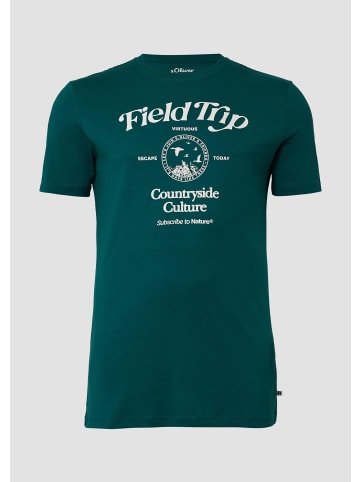 s.Oliver T-Shirt in 79D1_tannengrün