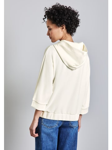Street One 'Silk-Look Hoodie Jacke' Weiß