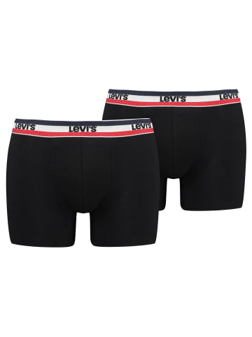 Levi´s Boxershort 2er Pack in Schwarz